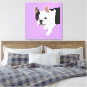 Toile Toby Boston Terrier d'Elaine (Insitu(Chambre))