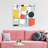Toile "Toile de style mondrien art 2" (Insitu(Salon))