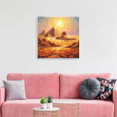 Toile Toiles majestueuses des pyramides et du Sphinx du (Insitu(Salon))