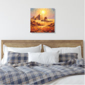 Toile Toiles majestueuses des pyramides et du Sphinx du (Insitu(Chambre))