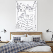 Toile Toits de Paris, France (Insitu(Chambre))