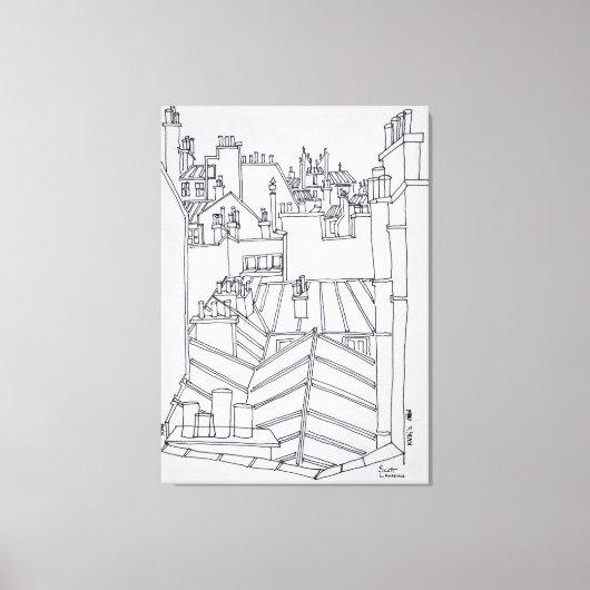 Toile Toits de Paris, France (Recto)