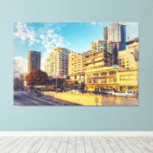 Toile Toits de Seattle sur le front de mer (Insitu (Plancher de Bois))