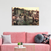 Toile Toits et arrières de maisons par Vincent van Gogh (Insitu(Salon))