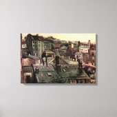 Toile Toits et arrières de maisons par Vincent van Gogh (Recto)