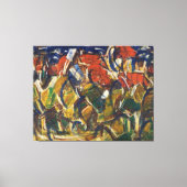 Toile Toits rouges sous les arbres (Recto)