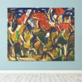 Toile Toits rouges sous les arbres (Insitu (Plancher de Bois))