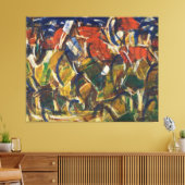 Toile Toits rouges sous les arbres (Insitu(Salon))