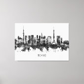 Toile Tokyo Japan Skyline BW (Recto)
