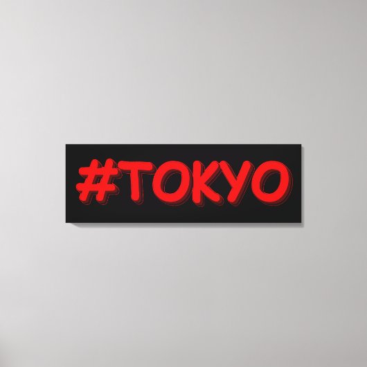 Toile "#Tokyo" Joli Design. Commandez dès maintenant (Recto)