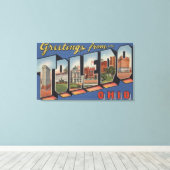 Toile Tolède, Ohio, grandes lettres ScènesTolède, OH 2 (Insitu (Plancher de Bois))