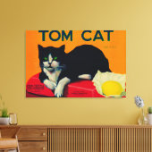 Toile Tom Cat Lemon LabelOrosi, CA (Insitu(Salon))