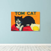 Toile Tom Cat Lemon LabelOrosi, CA (Insitu (Plancher de Bois))