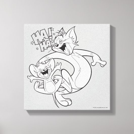 Toile Tom Et Jerry | Tom Et Jerry Rient (Recto)