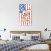 Toile Tom & Jerry avec le drapeau américain (Insitu(Chambre))