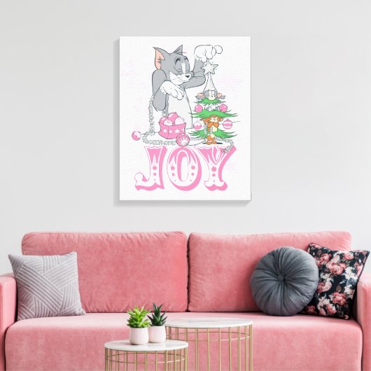 Toile Tom, Jerry et Nibbles décorent la joie (Insitu(Salon))