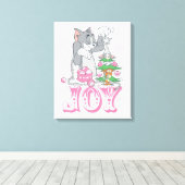 Toile Tom, Jerry et Nibbles décorent la joie (Insitu (Plancher de Bois))