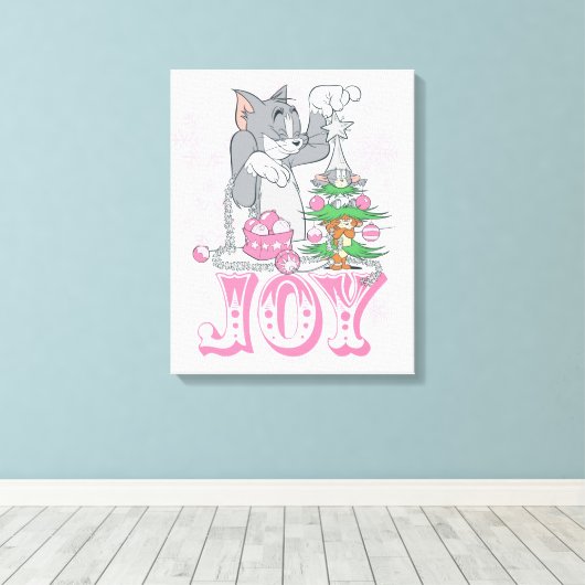 Toile Tom, Jerry et Nibbles décorent la joie (Insitu (Plancher de Bois))