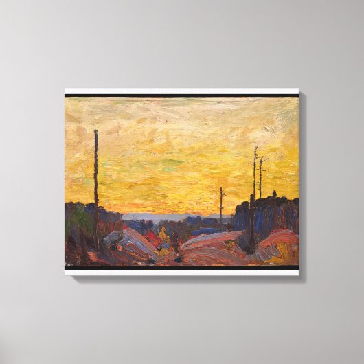 Toile Tom Thomson - BRÛLÉ SUR LA TERRE 1916 (Recto)