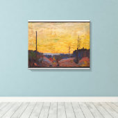 Toile Tom Thomson - BRÛLÉ SUR LA TERRE 1916 (Insitu (Plancher de Bois))