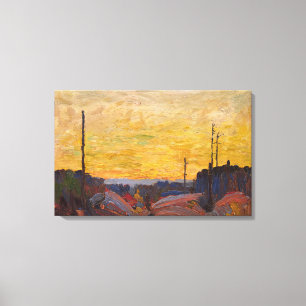 Toile Tom Thomson - BRÛLÉ SUR LA TERRE 1916