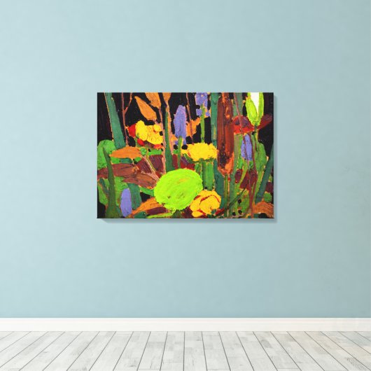 Toile Tom Thomson - Fleurs d'eau (Insitu (Plancher de Bois))