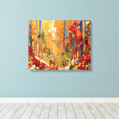 Toile Tom Thomson - Garland d'automne (Insitu (Plancher de Bois))