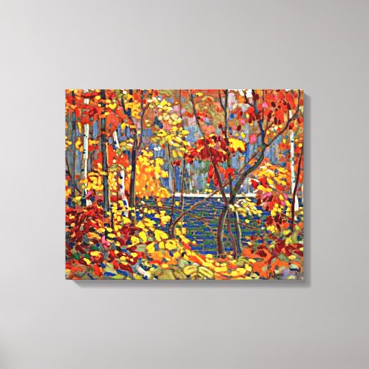 Toile Tom Thomson - La piscine, peinture populaire, (Recto)