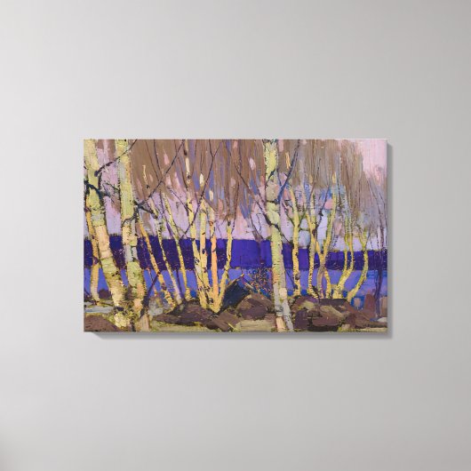 Toile Tom Thomson - SOIRÉE LAC CANOÉ 1916 (Recto)