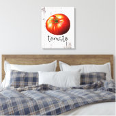 Toile TOMATE Bois Blanc Rustique Cuisine de Ferme Artisa (Insitu(Chambre))
