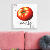 Toile TOMATE Bois Blanc Rustique Cuisine de Ferme Artisa (Insitu(Salon))