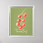 Toile Tomates Rouges Vertes (Recto)