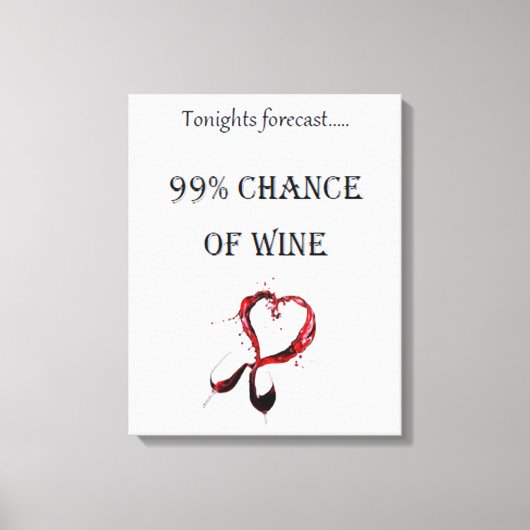 Toile Tonights prévoit 99% de chance de vin (Recto)