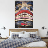 Toile Tonnerre à visage totem (Insitu(Chambre))
