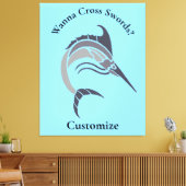 Toile Tonnerre de poisson-épée (Insitu(Salon))