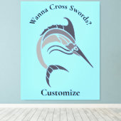 Toile Tonnerre de poisson-épée (Insitu (Plancher de Bois))