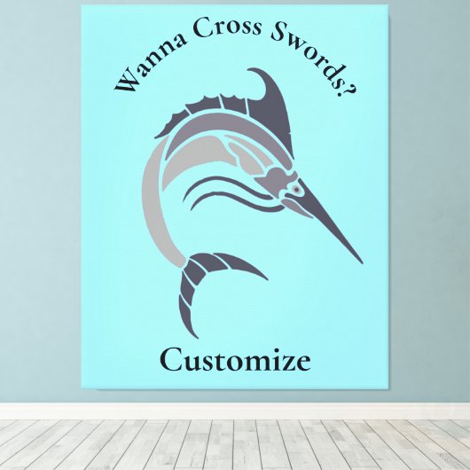 Toile Tonnerre de poisson-épée (Insitu (Plancher de Bois))