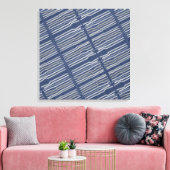Toile Tons avec Attitude Gris Bleu Blanc (Insitu(Salon))