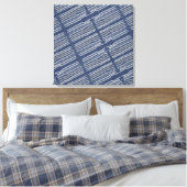 Toile Tons avec Attitude Gris Bleu Blanc (Insitu(Chambre))