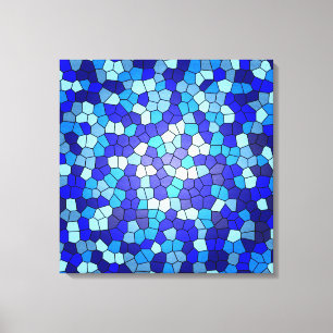 Toile Tons de verre de couleur bleue par Shirley Taylor
