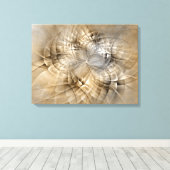 Toile Tons Terre Abstrait Art fractal moderne Texture (Insitu (Plancher de Bois))