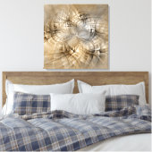 Toile Tons Terre Abstrait Art fractal moderne Texture (Insitu(Chambre))