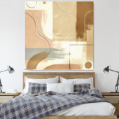 Toile Tons Terre Abstraits (Insitu(Chambre))