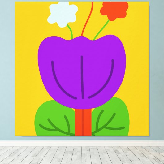 Toile Tons vibrants (Insitu (Plancher de Bois))