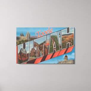 Toile Tooele, lettre ScenesTooele, UT d'UtahLarge
