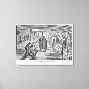 Toile Top Deck du navire hospitalier "Unite" attaché à