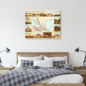 Toile Topographie du Mexique (Insitu(Chambre))