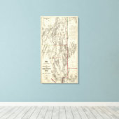 Toile Topographie du sud du Nevada (Insitu (Plancher de Bois))