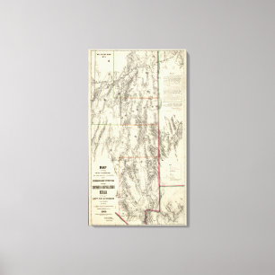 Toile Topographie du sud du Nevada