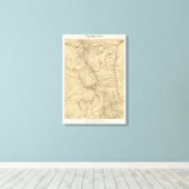 Toile Topographie TruckeeDonner Pass Region, Californie (Insitu (Plancher de Bois))